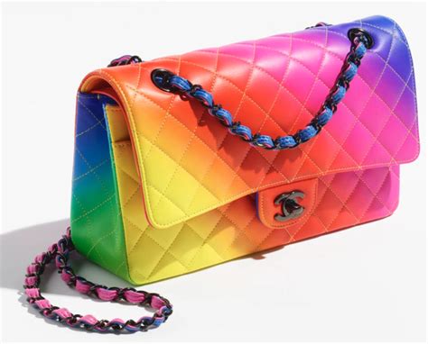 chanel bag rainbow